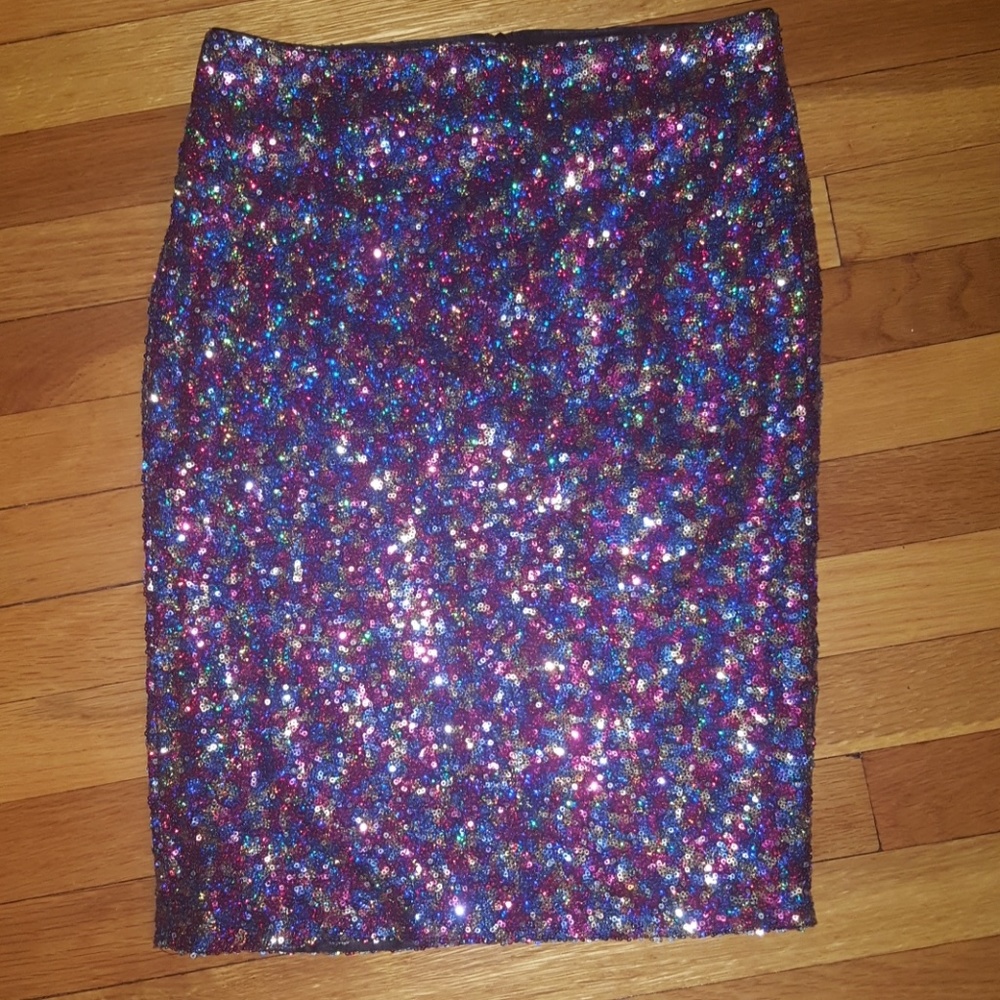 COPY - Rainbow sparkle pencil skirt